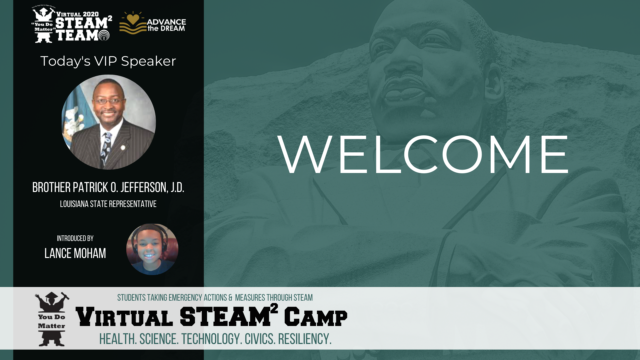 You Do Matter STEAM2FeaturedSpeakerPatrickJeffersonWelcome