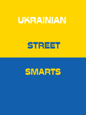 Blue Yellow Peace Message Poster