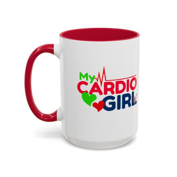 My Cardio Girl Colorful Coffee Mug - Fitness Lover Gift (15oz) - Image 12