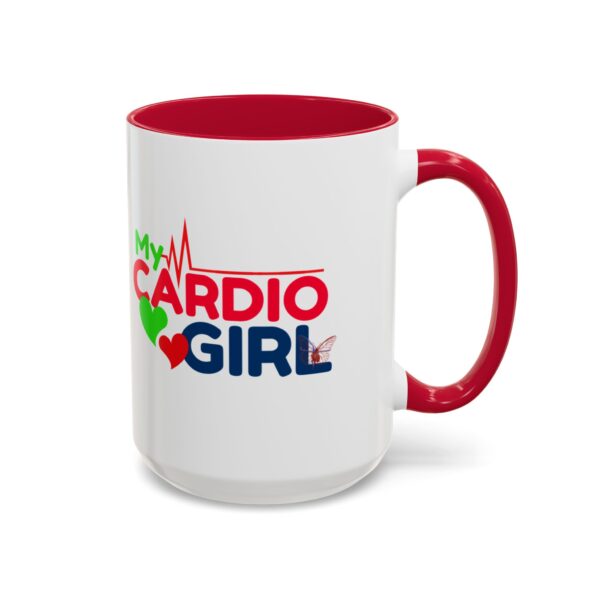 My Cardio Girl Colorful Coffee Mug - Fitness Lover Gift (15oz) - Image 10