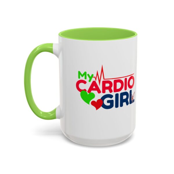 My Cardio Girl Colorful Coffee Mug - Fitness Lover Gift (15oz) - Image 8