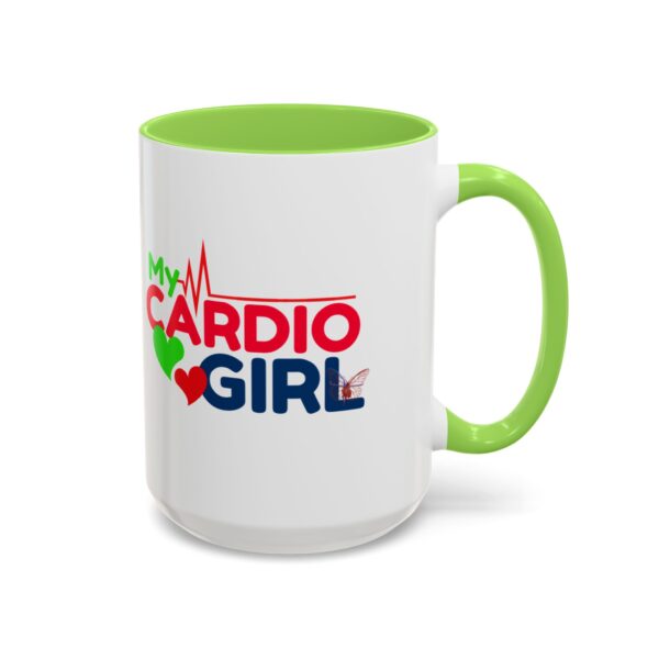 My Cardio Girl Colorful Coffee Mug - Fitness Lover Gift (15oz) - Image 6