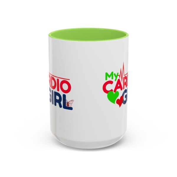 My Cardio Girl Colorful Coffee Mug - Fitness Lover Gift (15oz) - Image 5