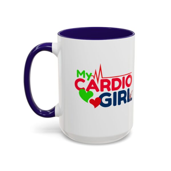 My Cardio Girl Colorful Coffee Mug - Fitness Lover Gift (15oz) - Image 4